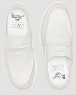 1461 / PENTON MM6 LEDER SCHUHE in Weiß