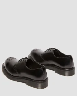 1461 Analine Leder Schuhe mit Stahlkappe in Schwarz