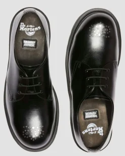 1461 Analine Leder Schuhe mit Stahlkappe in Schwarz