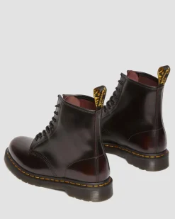 1460 Arcadia Leder Stiefel in Cherry Red