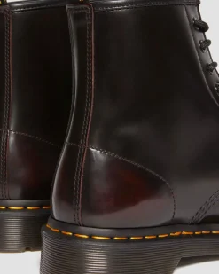 1460 Arcadia Leder Stiefel in Cherry Red