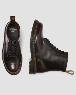 1460 Arcadia Leder Stiefel in Cherry Red