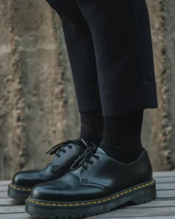 1461 Bex Glattleder Oxford Schuhe in Schwarz