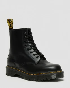1460 Bex Glattleder Plateaustiefel in Schwarz