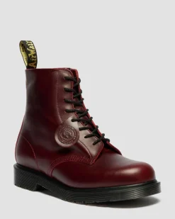 1460 Classic Calf Leder Stiefel in Burgundy