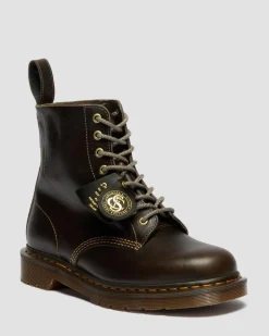 1460 Classic Calf Leder Stiefel in Sepia Grau