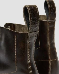 1460 Classic Calf Leder Stiefel in Sepia Grau