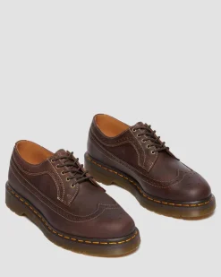 3989 Crazy Horse Leder Brogues in Dunkelbraun