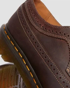 3989 Crazy Horse Leder Brogues in Dunkelbraun