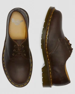 1461 Crazy Horse Leder Oxford Schuhe in Braun