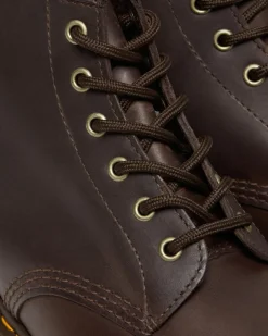 101 Crazy Horse Leder Stiefeletten in Dunkelbraun