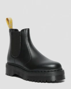 2976 Felix Vegan Plateau Chelsea Boots in Schwarz