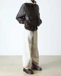 2976 Grizzly Leder Chelsea Boots mit Kunstfellfutter in Dunkelbraun