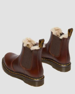 2976 Leonore Chelsea Boots Mit Kunstpelzfutter in Butterscotch