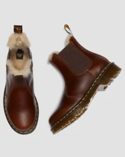 2976 Leonore Chelsea Boots Mit Kunstpelzfutter in Butterscotch