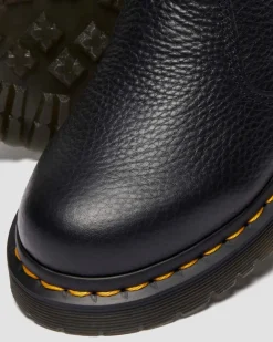 2976 LEONORE II SOFT LEDER CHELSEA BOOTS MIT KUNSTFELLFUTTER in Schwarz