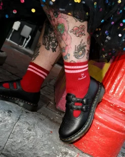 8065 Mary Jane Virginia Leder Schuhe in Schwarz