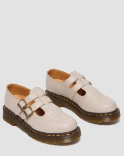 8065 Mary Jane Virginia Leder Schuhe in Vintage Taupe