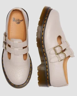 8065 Mary Jane Virginia Leder Schuhe in Vintage Taupe