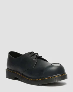 1461 Metal Toe Leder Schuhe in Schwarz