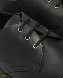 1461 Metal Toe Leder Schuhe in Schwarz