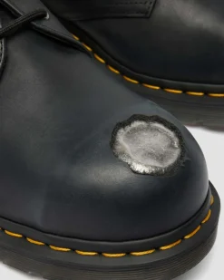 1461 Metal Toe Leder Schuhe in Schwarz
