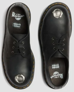 1461 Metal Toe Leder Schuhe in Schwarz