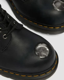 1460 Metal Toe Leder Stiefel in Schwarz