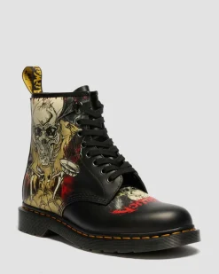 1460 Metallica Stiefel in Weiß & Mehrfarbig