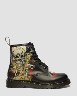 1460 Metallica Stiefel in Weiß & Mehrfarbig