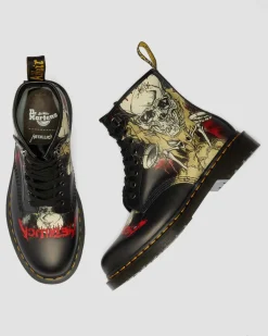 1460 Metallica Stiefel in Weiß & Mehrfarbig