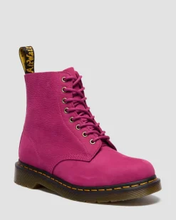 1460 MILLED NUBUCK SCHNÜRSTIEFEL in Pink