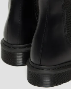 2976 Mono Glattleder Chelsea Boots in Schwarz