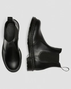 2976 Mono Glattleder Chelsea Boots in Schwarz