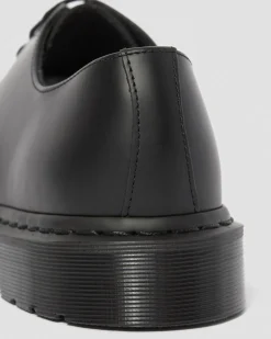 1461 Mono Glattleder Oxford Schuhe in Schwarz