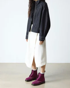 1460 NUBUCK SLIP ON STIEFEL OHNE SCHNÜRUNG in Lila