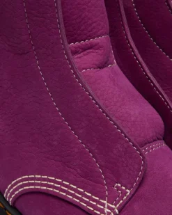 1460 NUBUCK SLIP ON STIEFEL OHNE SCHNÜRUNG in Lila