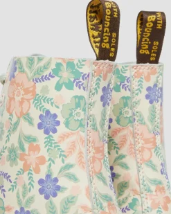 1460 Pascal Floral Reclaimed Leder Stiefel in Wolkencreme