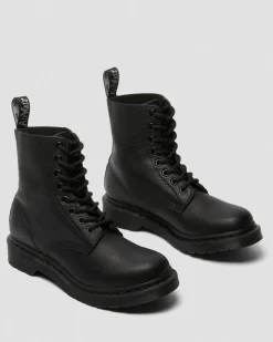 1460 Pascal Mono Schnürstiefel in Schwarz