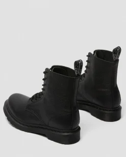 1460 Pascal Mono Schnürstiefel in Schwarz
