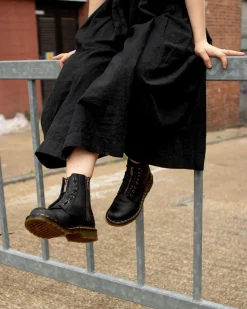 1460 Pascal Nappa Stiefel mit Reißverschluss in Schwarz