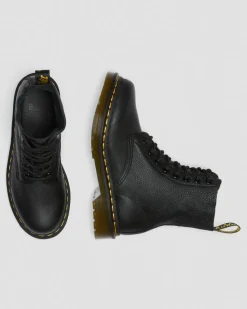 1460 Pascal Virginia Leder Schnürstiefel in Schwarz