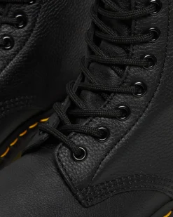 1460 Pascal Virginia Leder Schnürstiefel in Schwarz