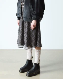 2976 Quad gefütterte Plateau Chelsea Boots in Schwarz
