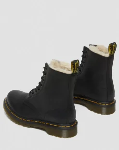 1460 Serena Stiefeletten Mit Kunstfellfutter in Schwarz