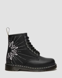 1460 Solar Flare Reclaimed Leder Stiefel in Schwarz & Weiß