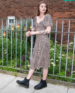 2976 Virginia Leder Chelsea Boots in Schwarz