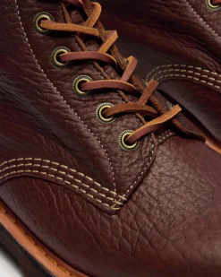 1460 Wild Grain Leder Stiefel in Sepia Braun