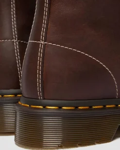 1460 Wyoming Leder Schnürstiefel in Dunkelbraun