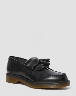 Adrian Glattleder Tassel Loafer in Schwarz